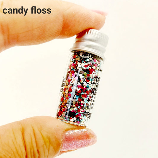 Eco Glitter Fun - 4ml/3.5g Candy Floss Blend - Bionedbrydelig Glitter