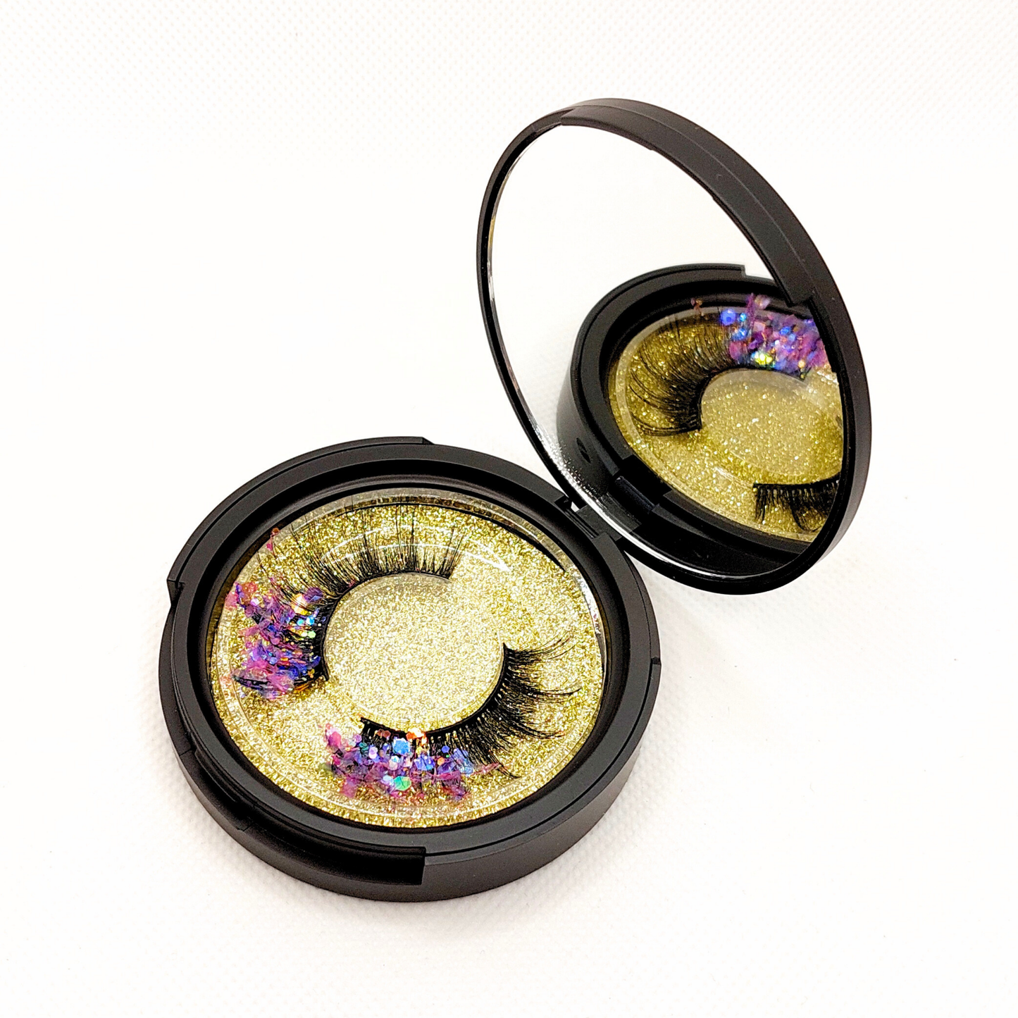 Lavender Haze øjenvipper - 8mm - Luksuriøse m. Lilla glimmer (reusable 25x)