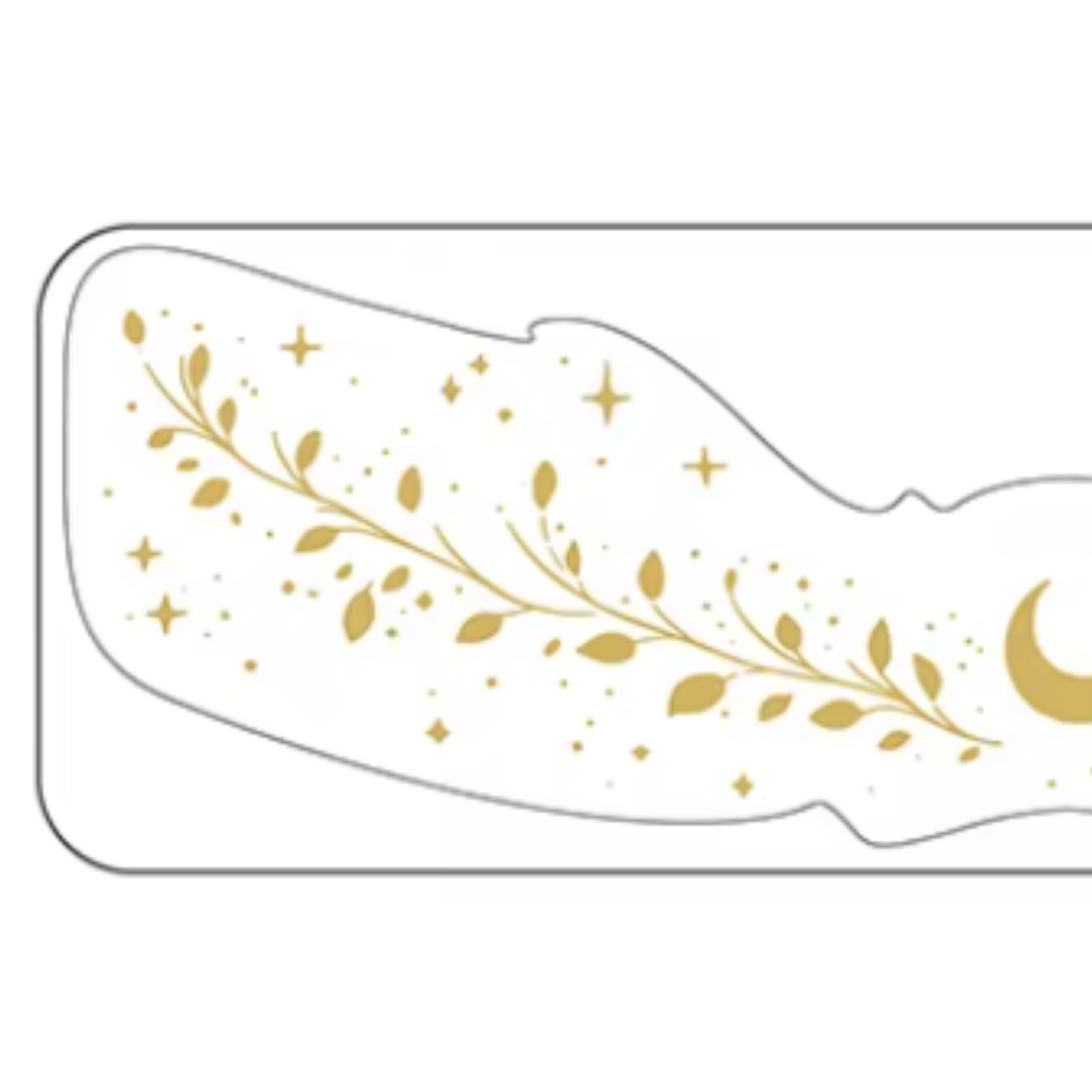 Tatovering - Witchen Fregner - Guld/Sølv - Metallisk