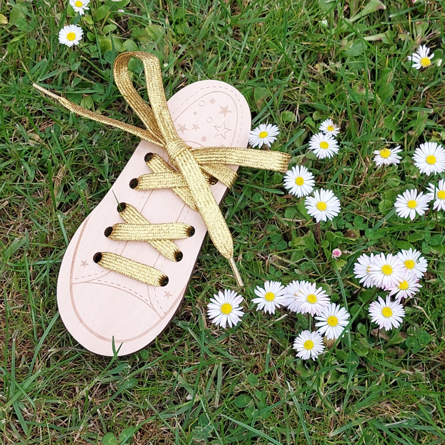 Snørebånd - Glitter Gold - Flad - 120 cm