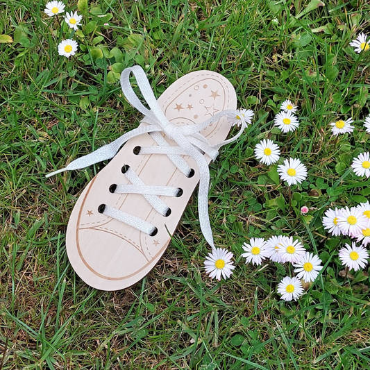 Snørebånd - Glitter White Pearl - Flad - 100 cm