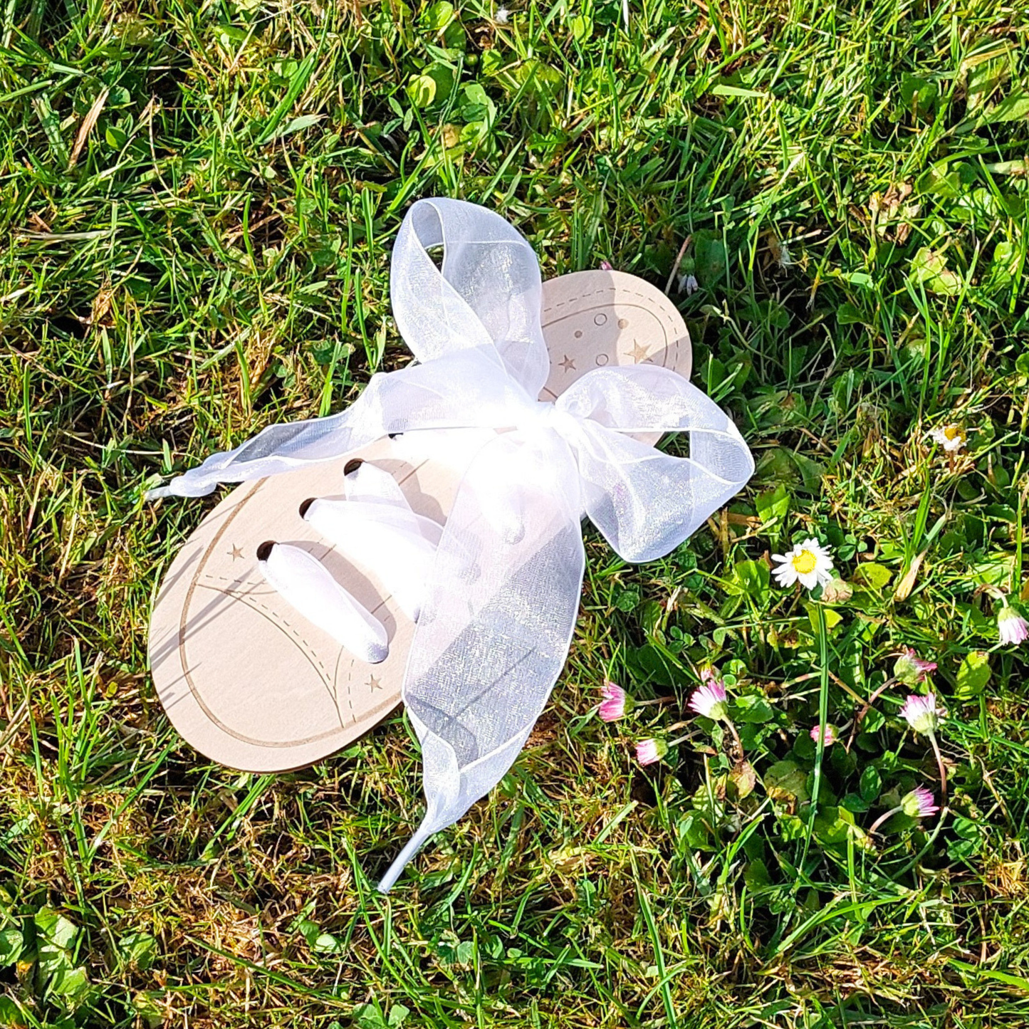 Snørebånd - Organza - Hvid - 120 cm