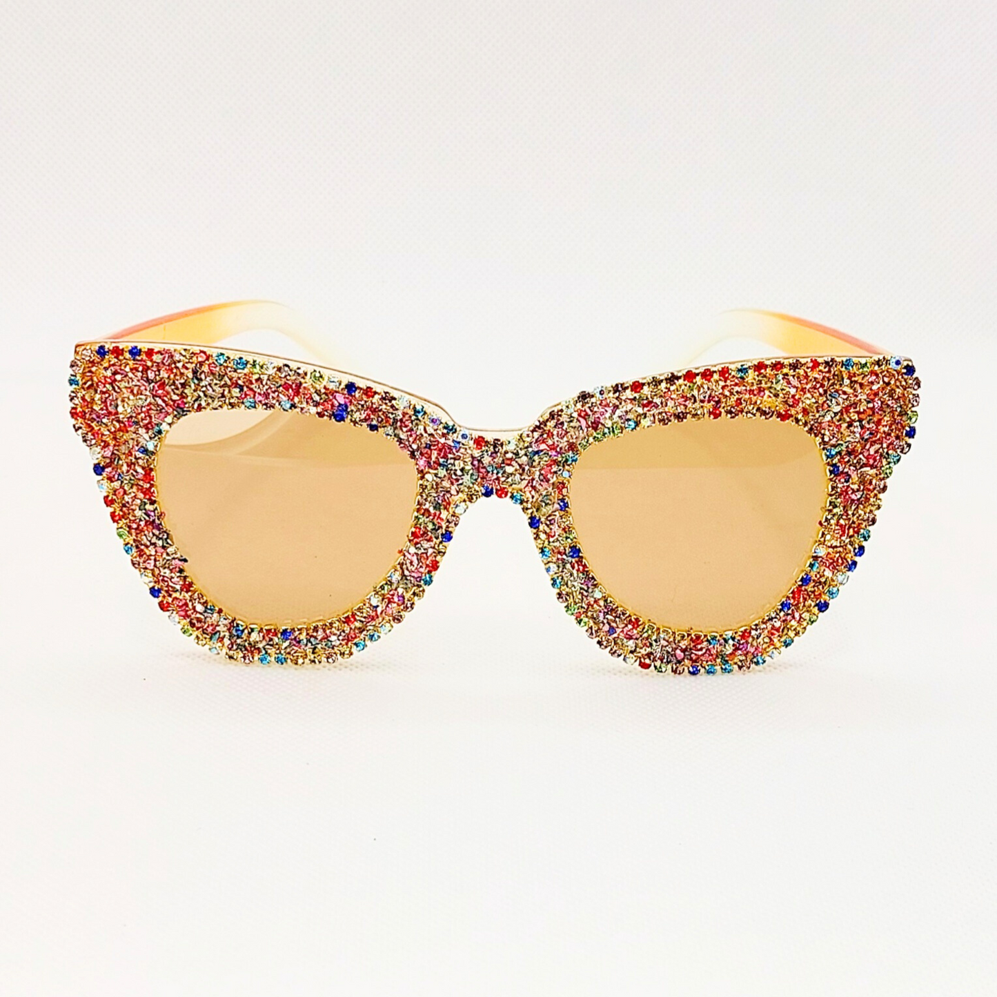 Solbriller - Y2K-style Cat Eye med similisten (str. voksen)