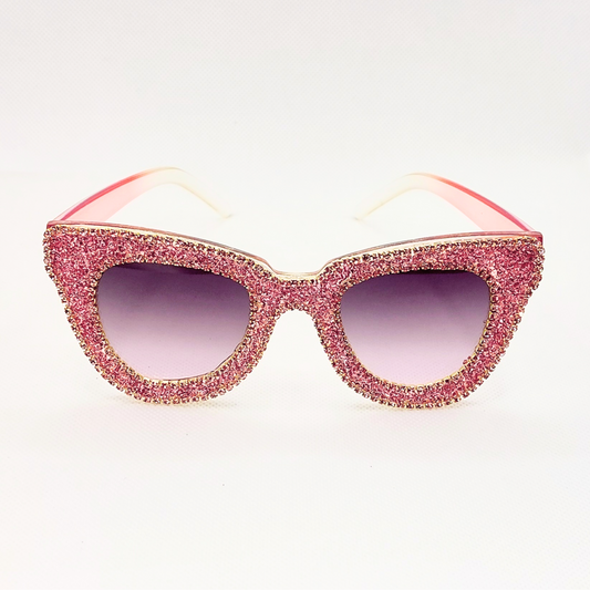 Solbriller - Y2K-style Cat Eye med similisten (str. voksen)