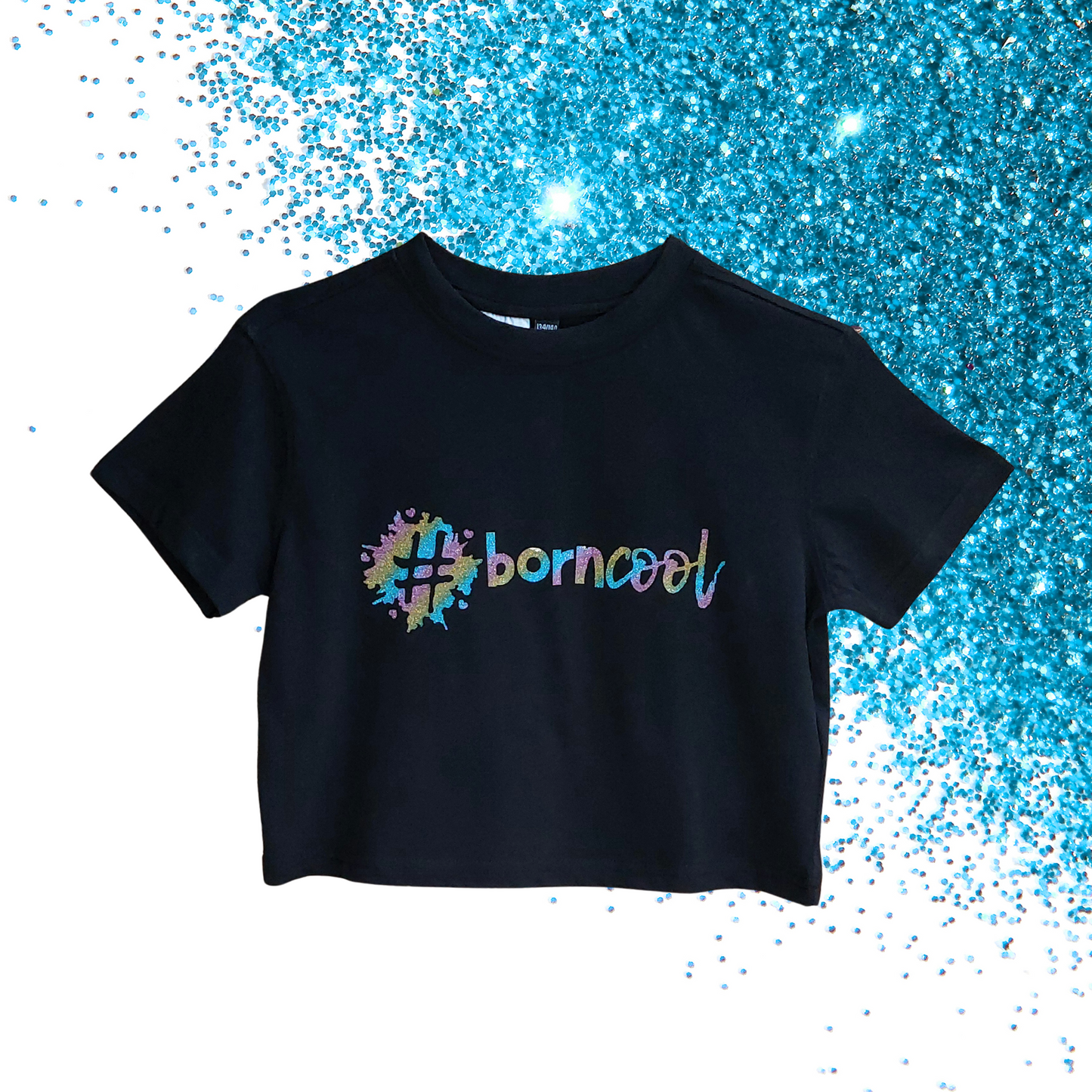 EUR 134/140 - Baby Tee - #borncool - Glimmer: regnbue