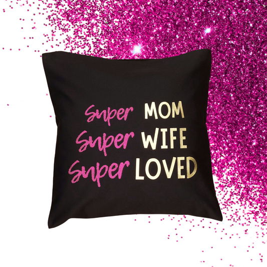 Pudebetræk - Super MOM (40x40 cm)