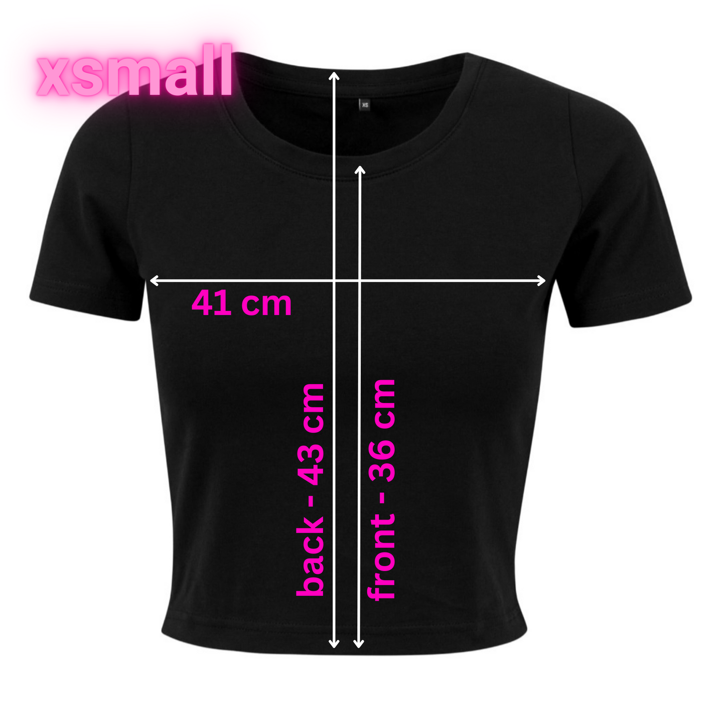 XSmall - Baby Tee - Heart hands - Glitter: silver