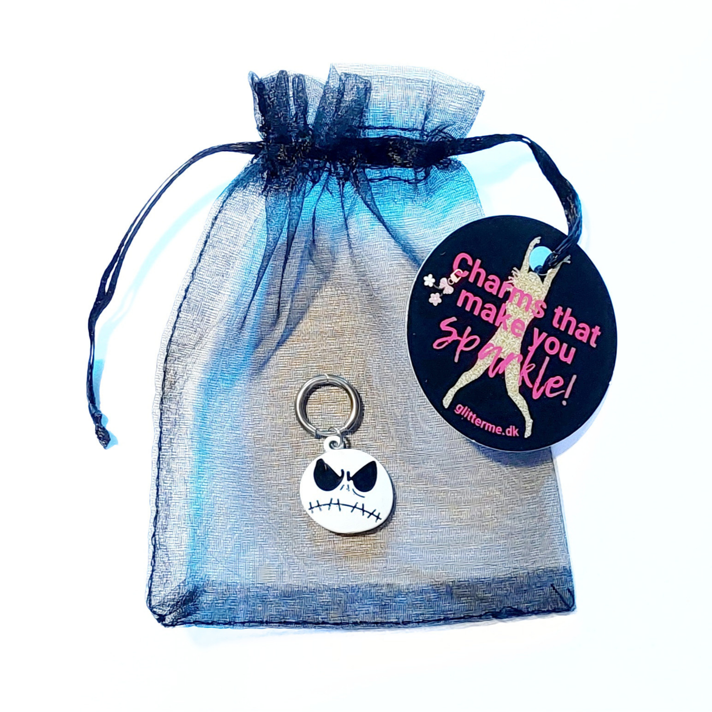 Charms - 1 pcs. Angry Face - Gold