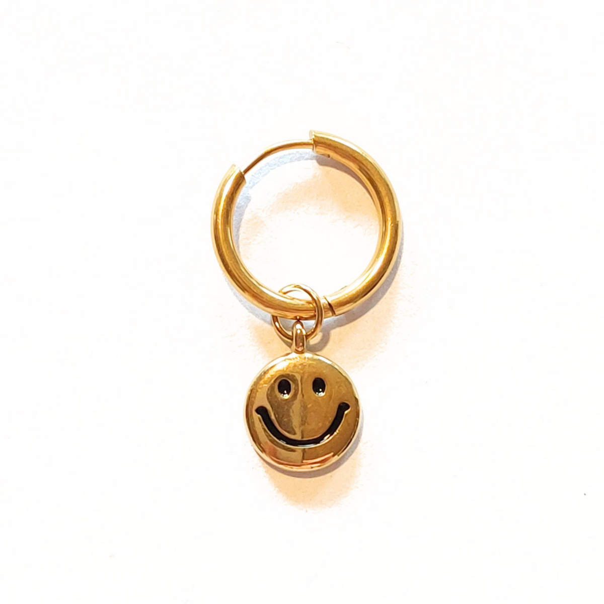 Charms - 1 stk. Smiley - Guld