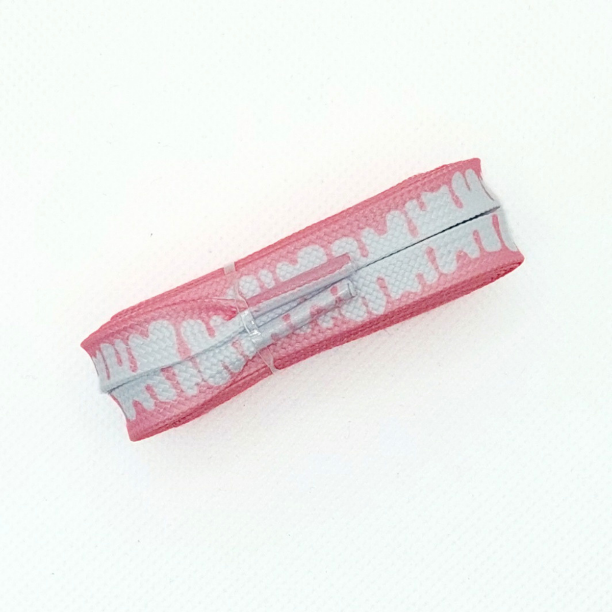 Snørebånd - Ice cream Pink/Hvid - Flad - 120 cm