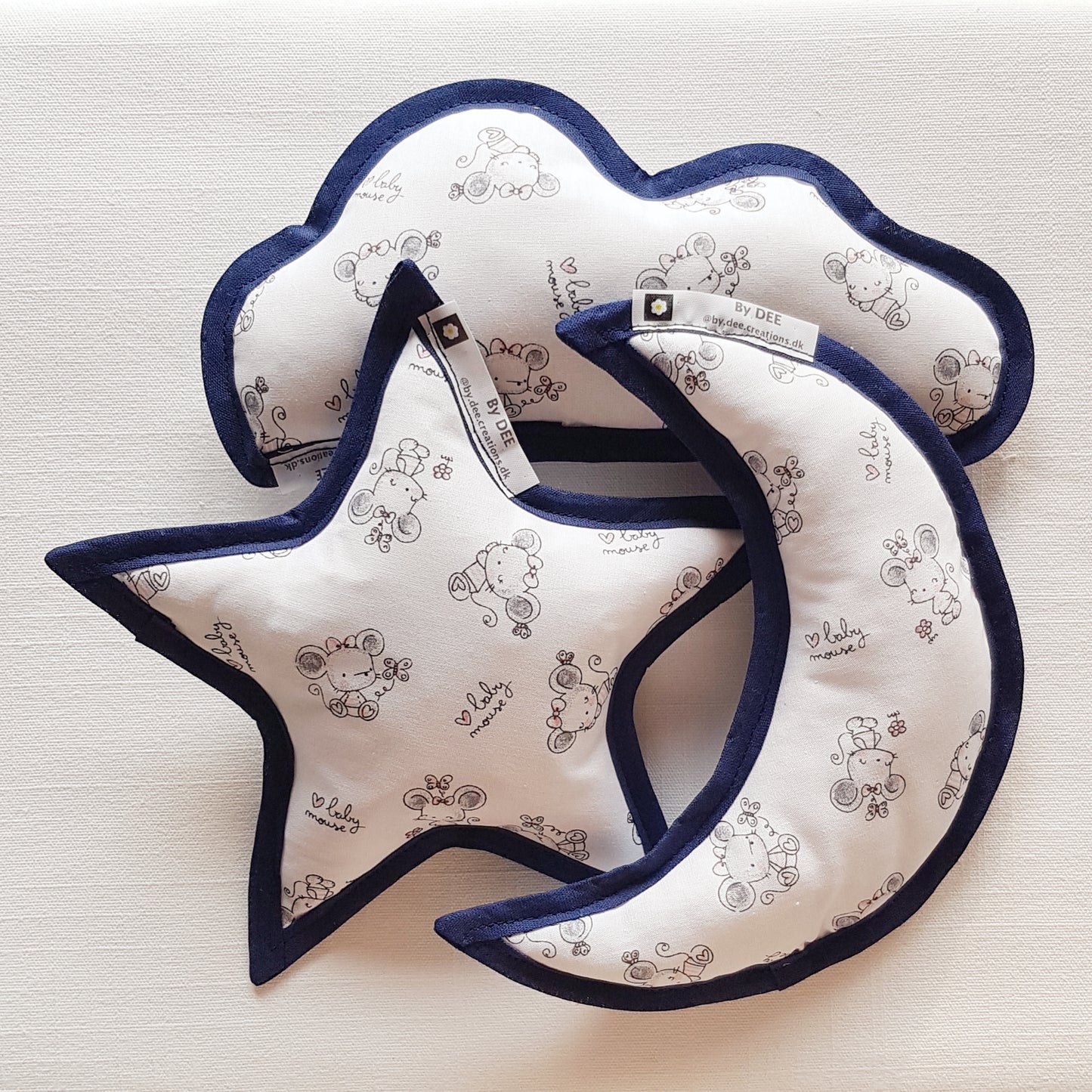 Sanserangler - White Mouse - Mørkeblå