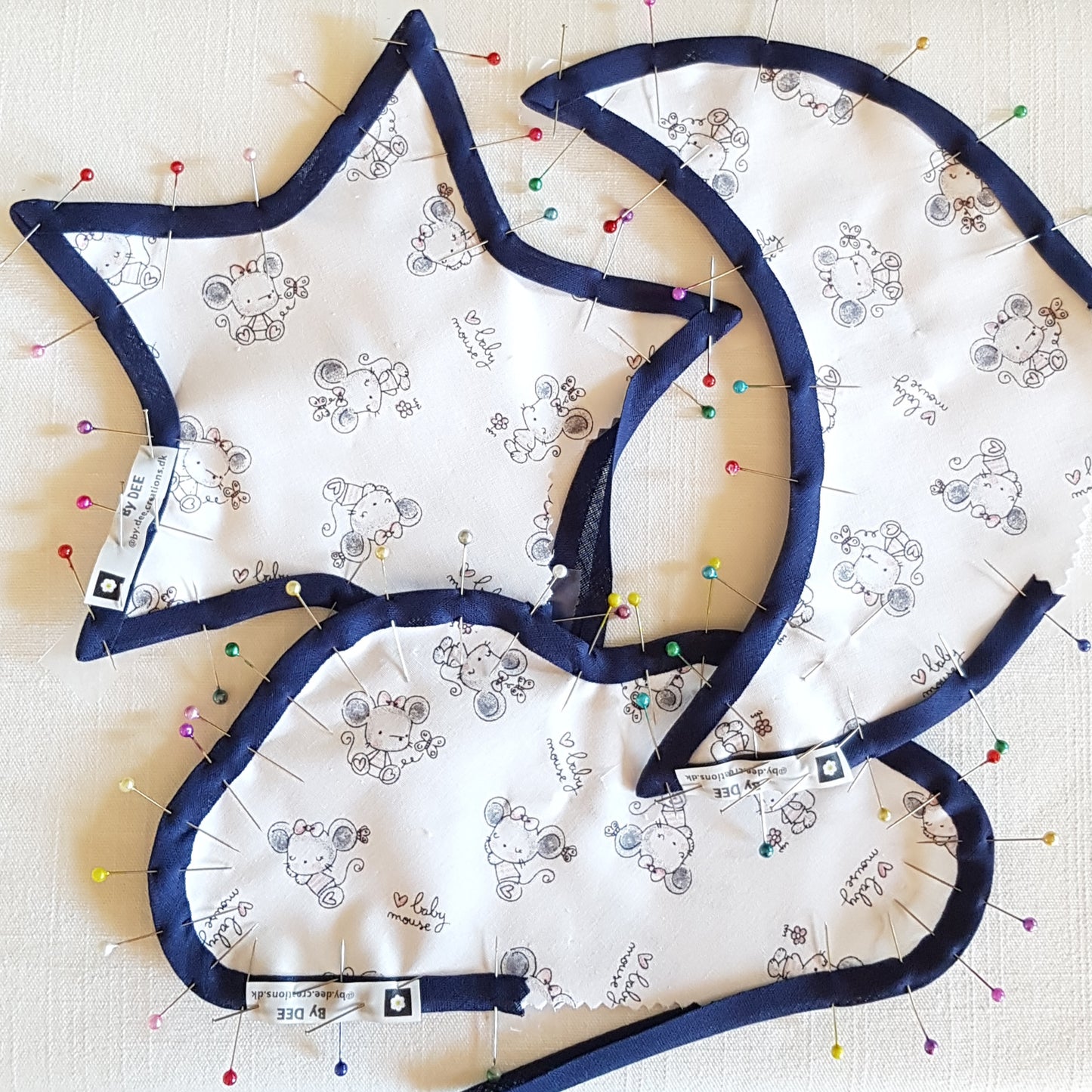 Sanserangler - White Mouse - Mørkeblå