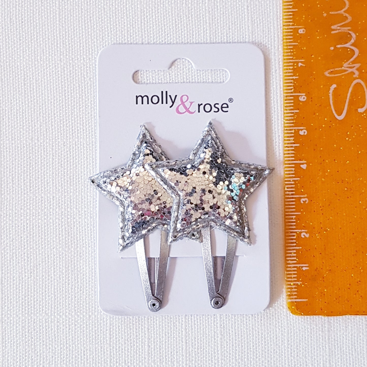 Molly & Rose - Hair clips 2 pcs. - Star Chunky Glitter