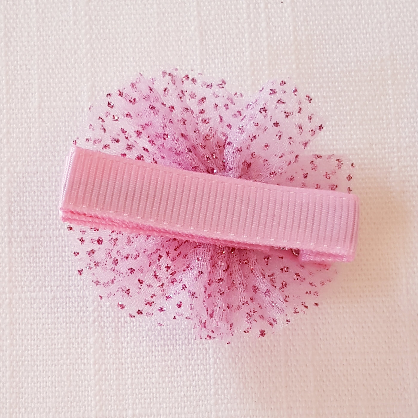 Molly & Rose - Hårklemme 1 stk. - Balletsko på Glitter Flæse Pink
