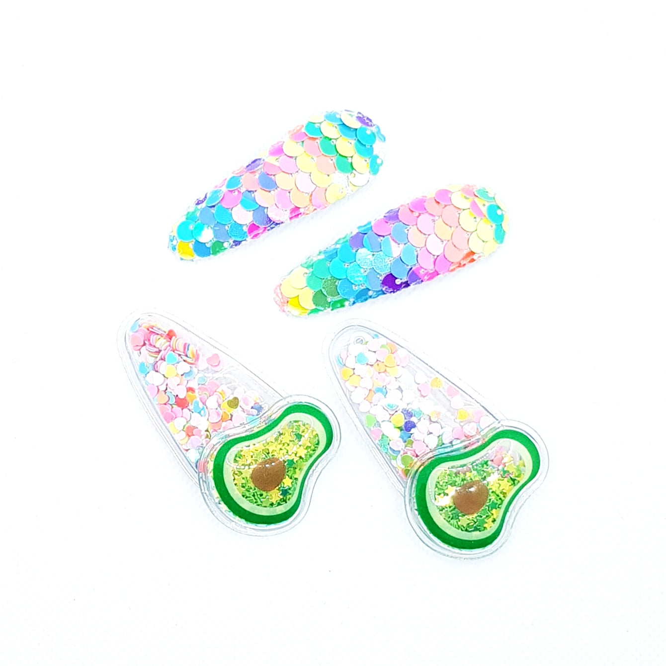 Tutti Frutti - Hårklemmer 4 stk. - 4 varianter