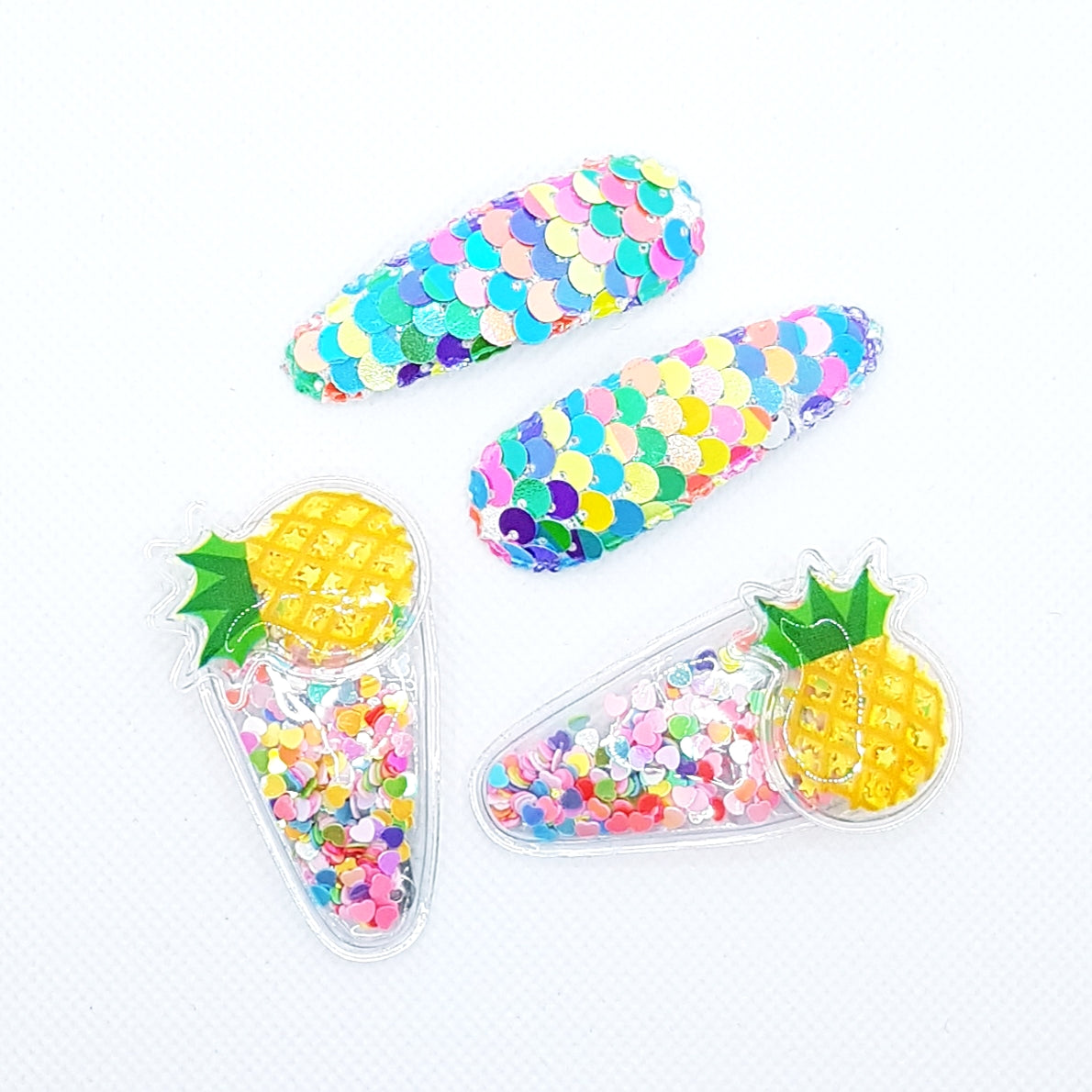 Tutti Frutti - Hårklemmer 4 stk. - 4 varianter