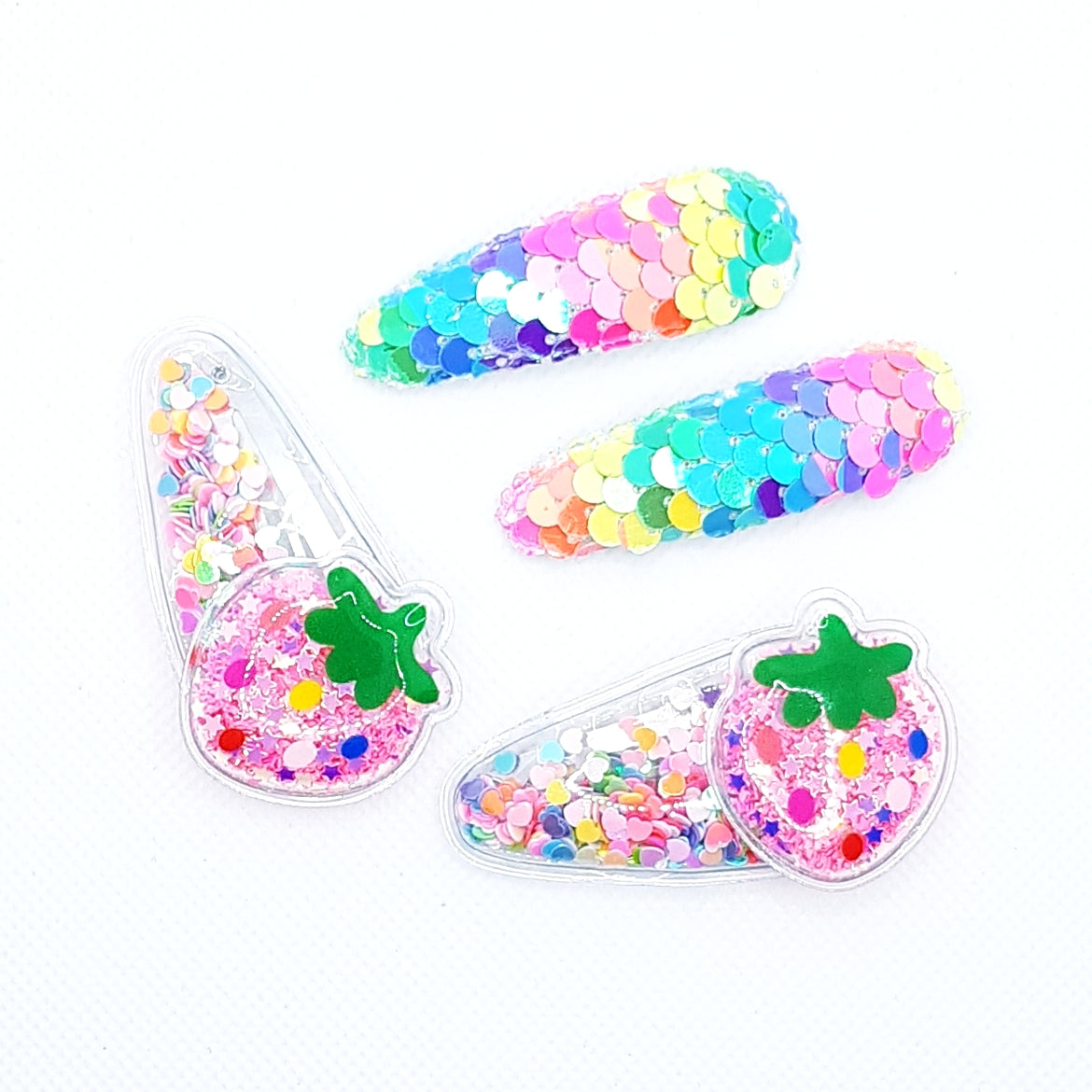 Tutti Frutti - Hårklemmer 4 stk. - 4 varianter