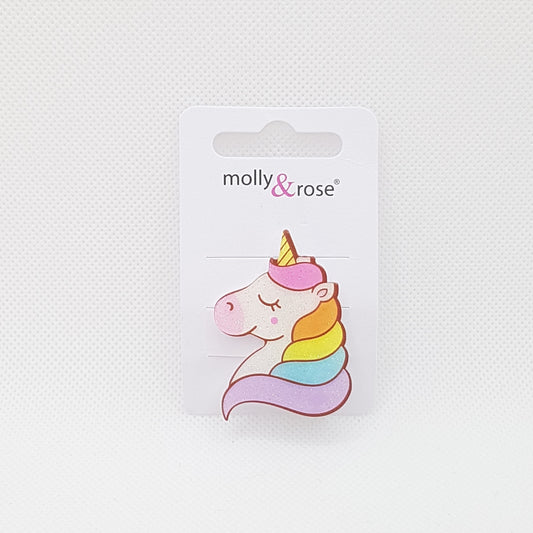 Molly & Rose - Hårklemmer 1 stk. - Glimmer Enhjørning