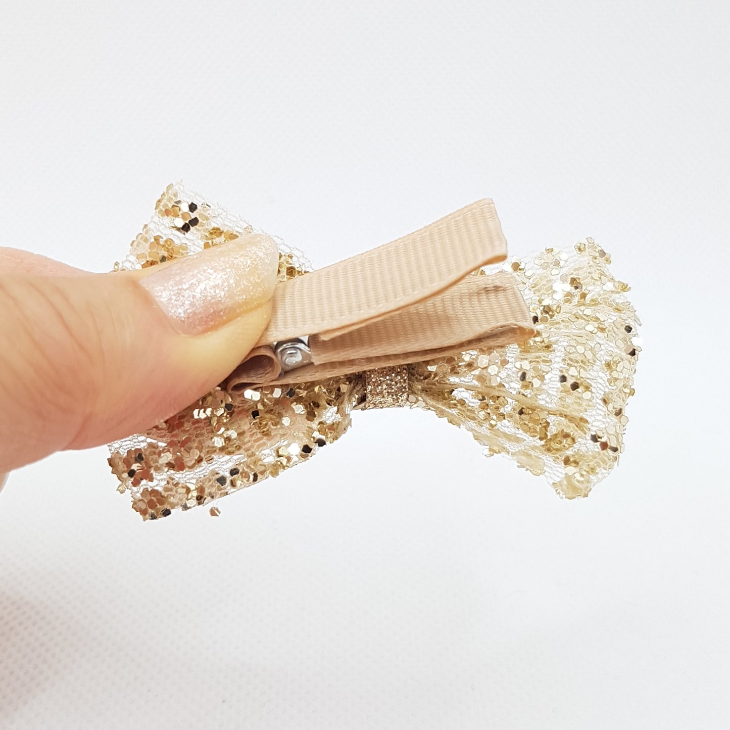 Molly & Rose - Hårklemmer 2 stk. - Sløjfe Glimmer