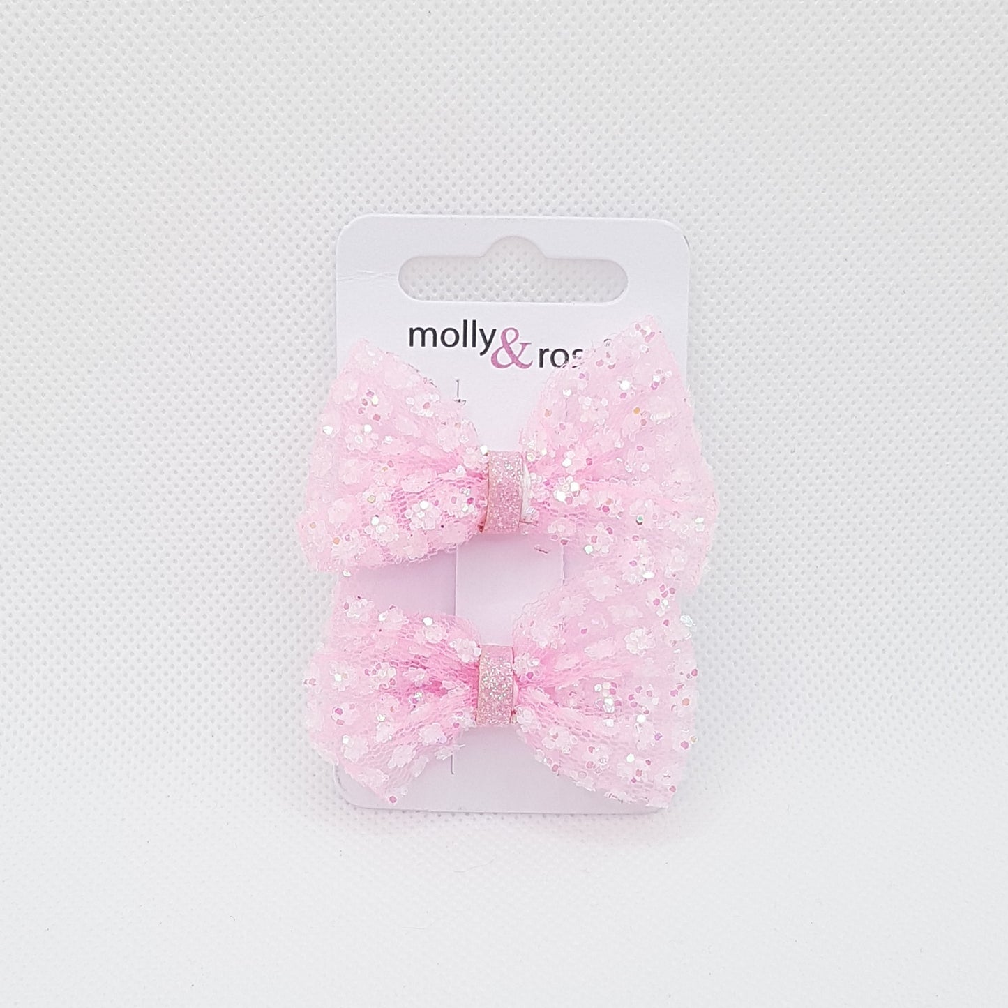 Molly & Rose - Hårklemmer 2 stk. - Sløjfe Glimmer