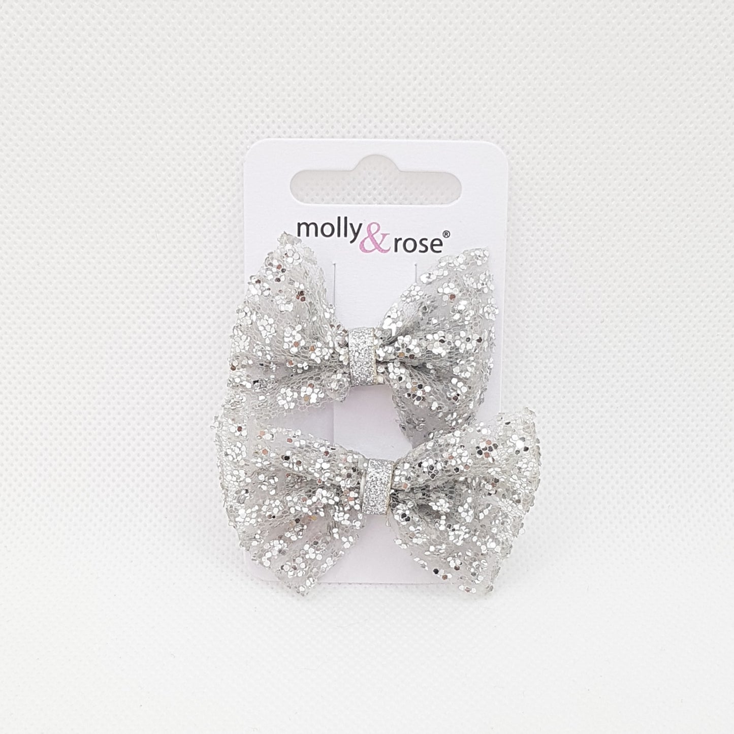 Molly & Rose - Hårklemmer 2 stk. - Sløjfe Glimmer