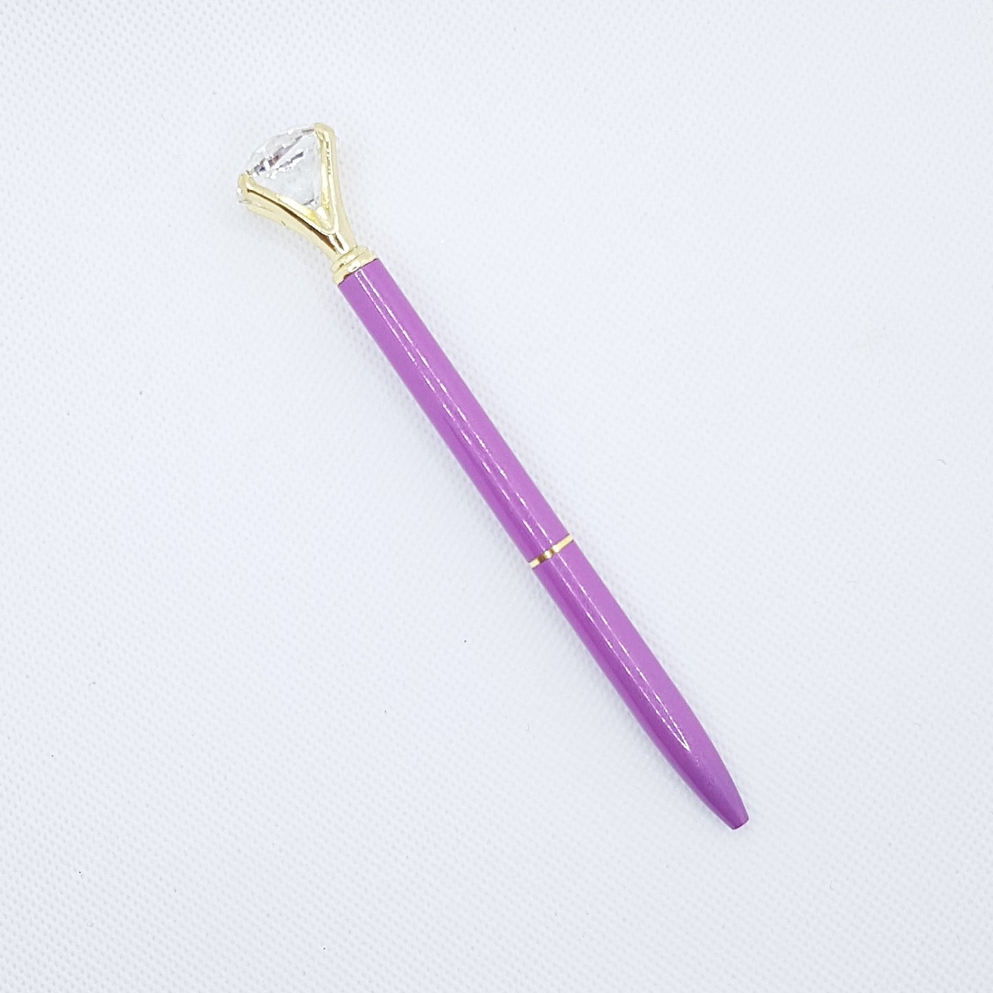 Kuglepen - Neon Purple Shimmer Diamant (sort blæk)