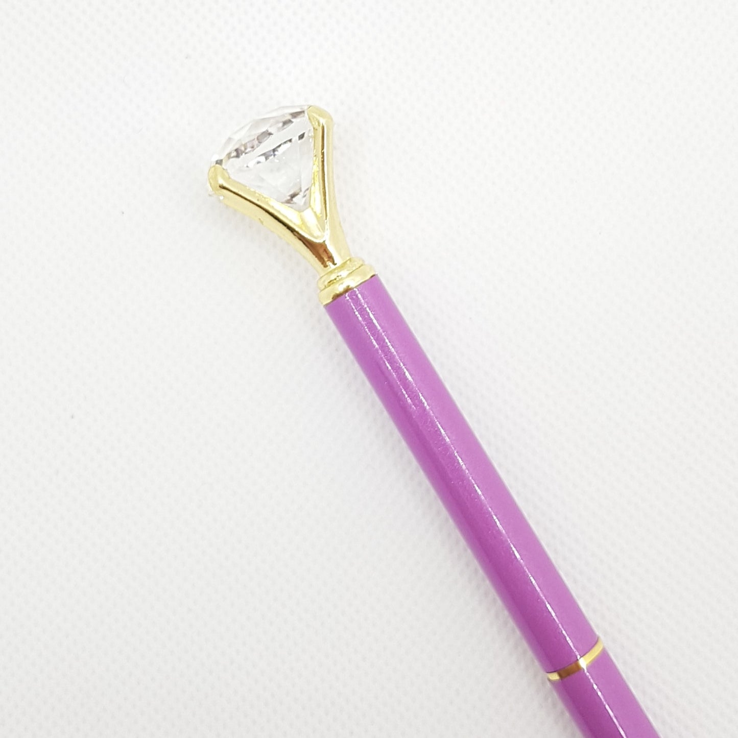 Kuglepen - Neon Purple Shimmer Diamant (sort blæk)