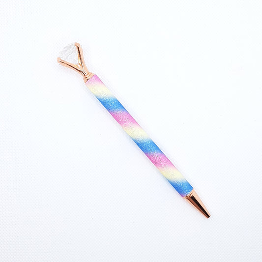 Kuglepen - Unicorn Glimmer Diamant (sort blæk)