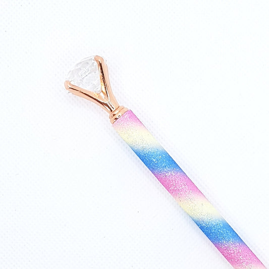 Kuglepen - Unicorn Glimmer Diamant (sort blæk)