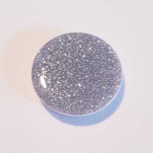 Höjtryk - Popsocket - Sølv Glitter