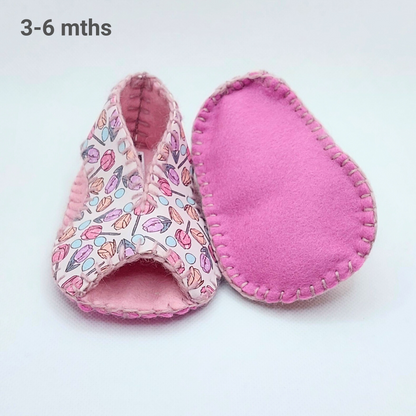 TINY TULIPS - Baby Slippers - Sandals (3-6 mths)