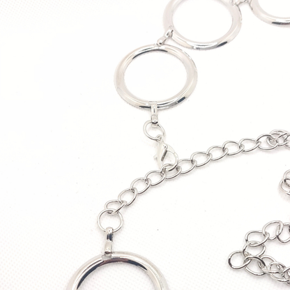 Charm Kæde-bælte - Hoops - Sølvfarvet