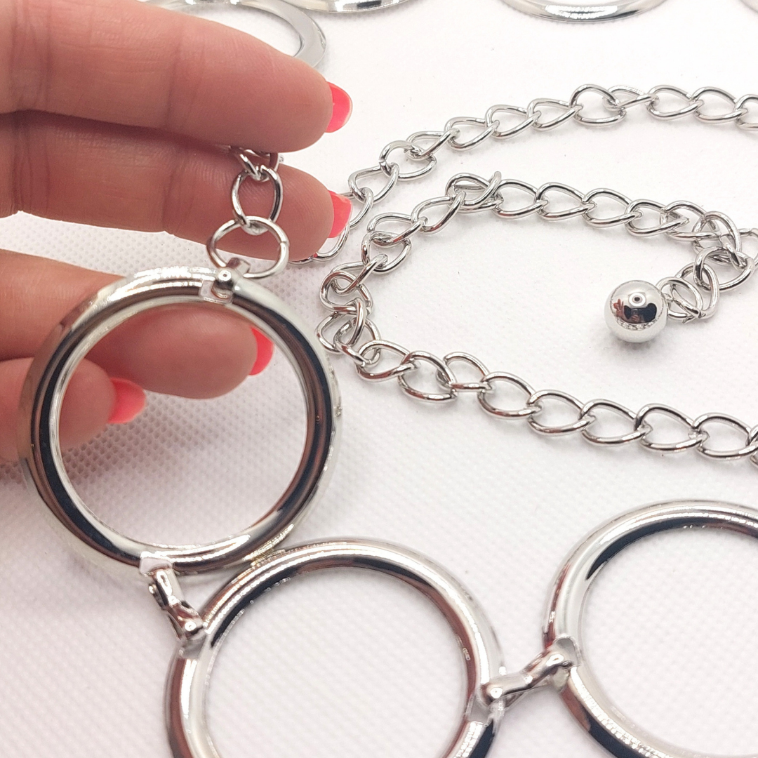 Charm Kæde-bælte - Hoops - Sølvfarvet