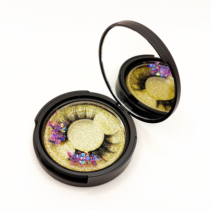 Lavender Haze øjenvipper - 8mm - Luksuriøse m. Lilla glimmer (reusable 25x)