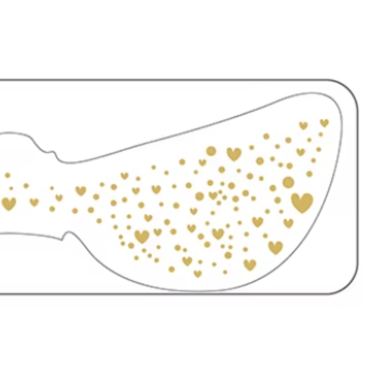 Tatovering - Hjerte Fregner - Guld/Sølv/Holografisk - Metallisk