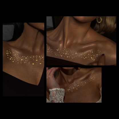 Tatovering - Fregner - Guld/Sølv/Holografisk - Metallisk