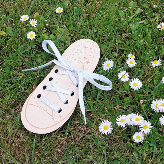 Shoelaces - White with Silver Glitter - Flat - 100 cm