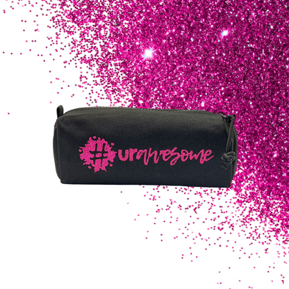 Pencil case - #urawesome - Glitter: hot pink