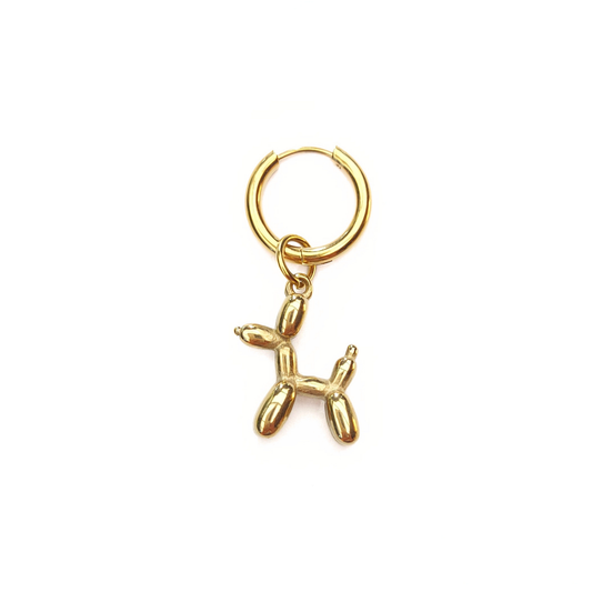 Charms - 1 stk. Balloon Dog - Guld