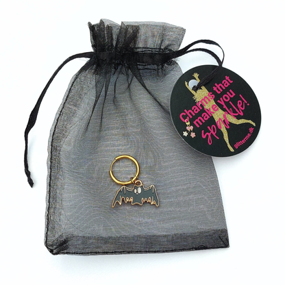 Charms - 1 pcs. Bat - Gold