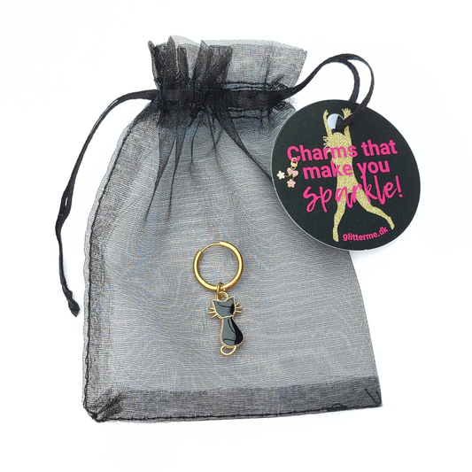 Charms - 1 stk. Kat - Guld