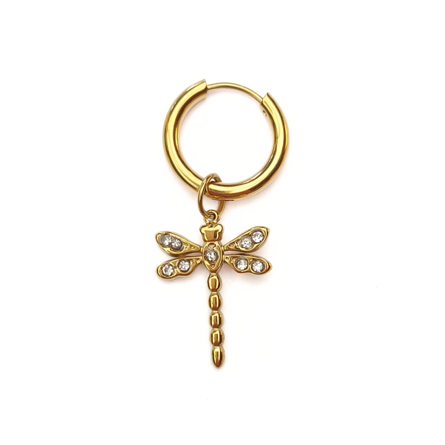 Charms - 1 pcs. Dragonfly - Gold