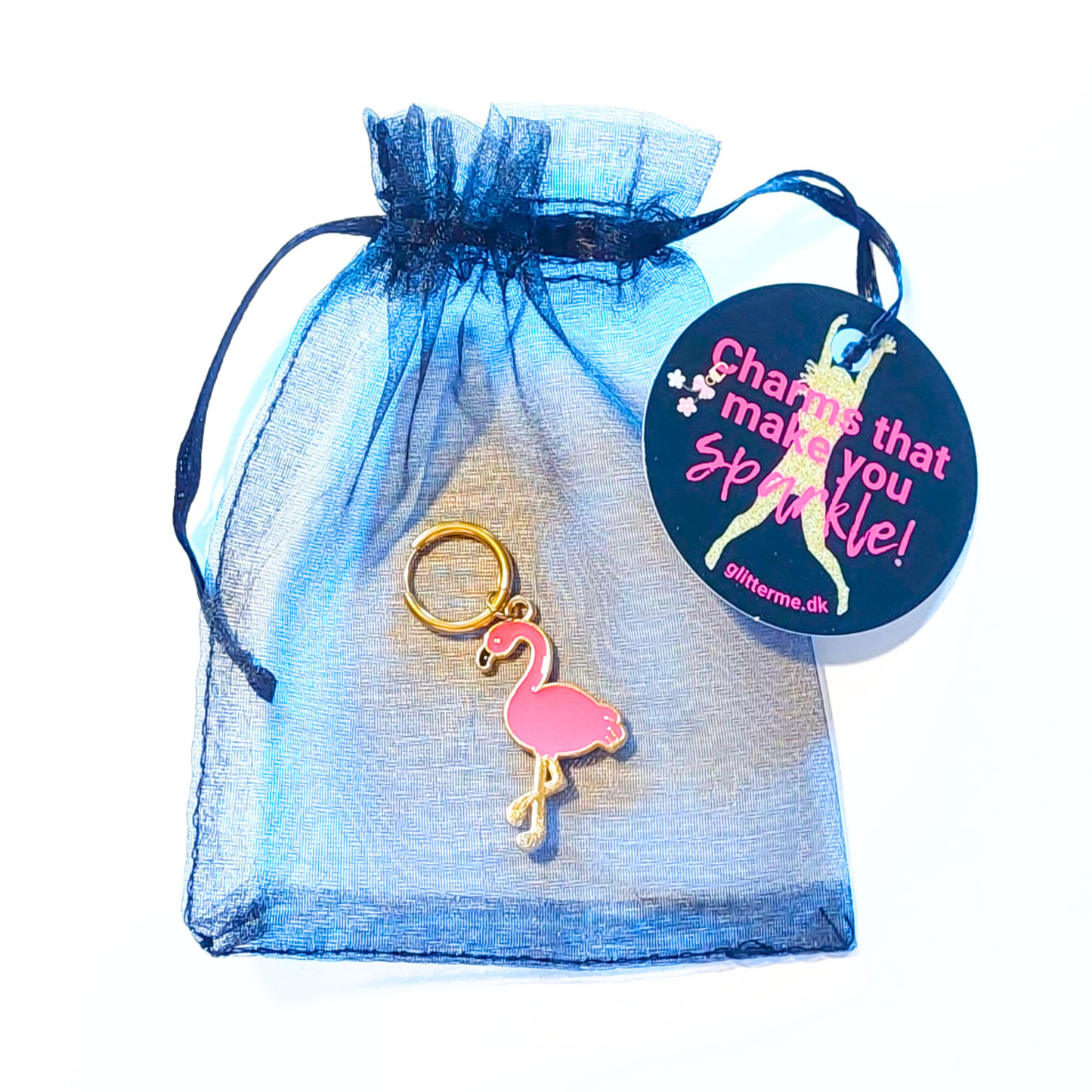 Charms - 1 stk. Flamingo