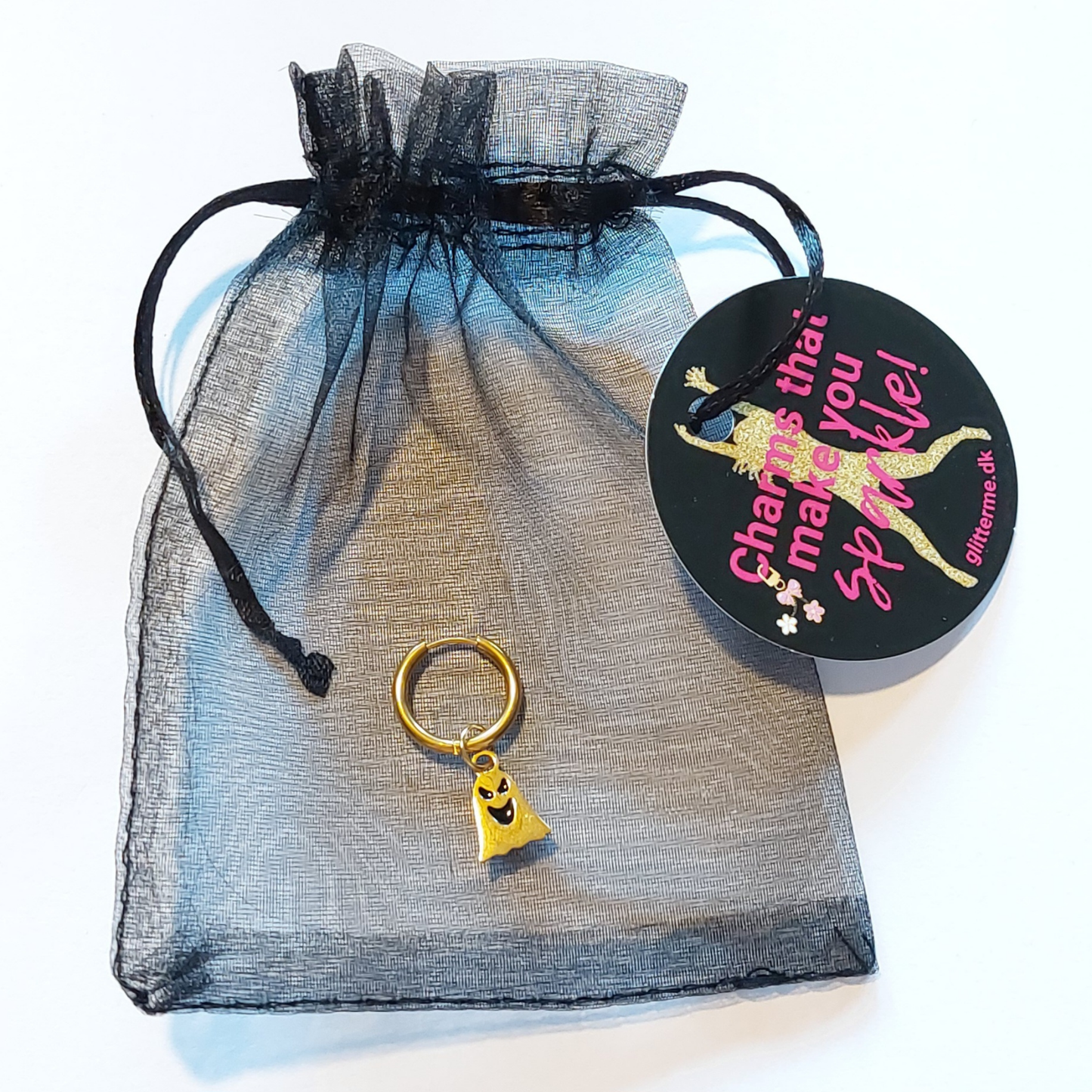 Charms - 1 pcs. Ghost - Gold