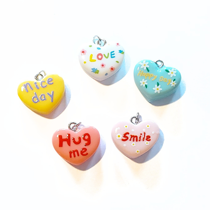 Charms - 1 pcs. Inspiring Heart