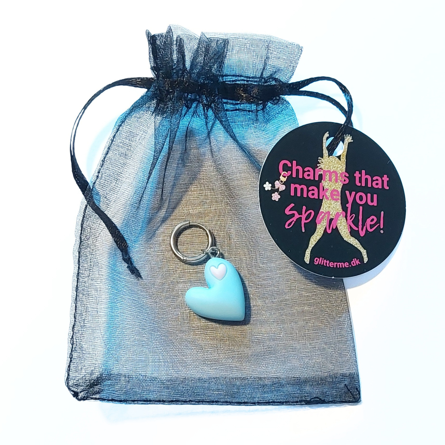 Charms - 1 stk. Cartoon Hjerte