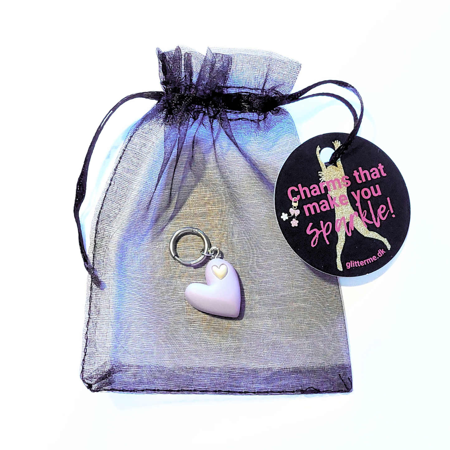 Charms - 1 stk. Cartoon Hjerte