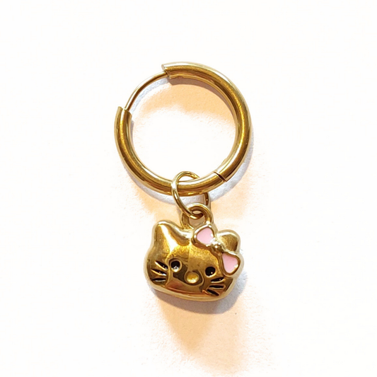 Charms - 1 stk. Kitty - Guld
