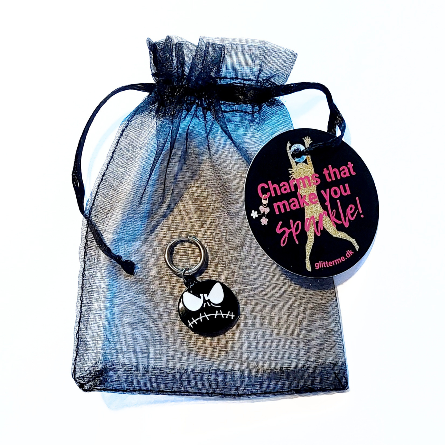 Charms - 1 pcs. Angry Face - Gold