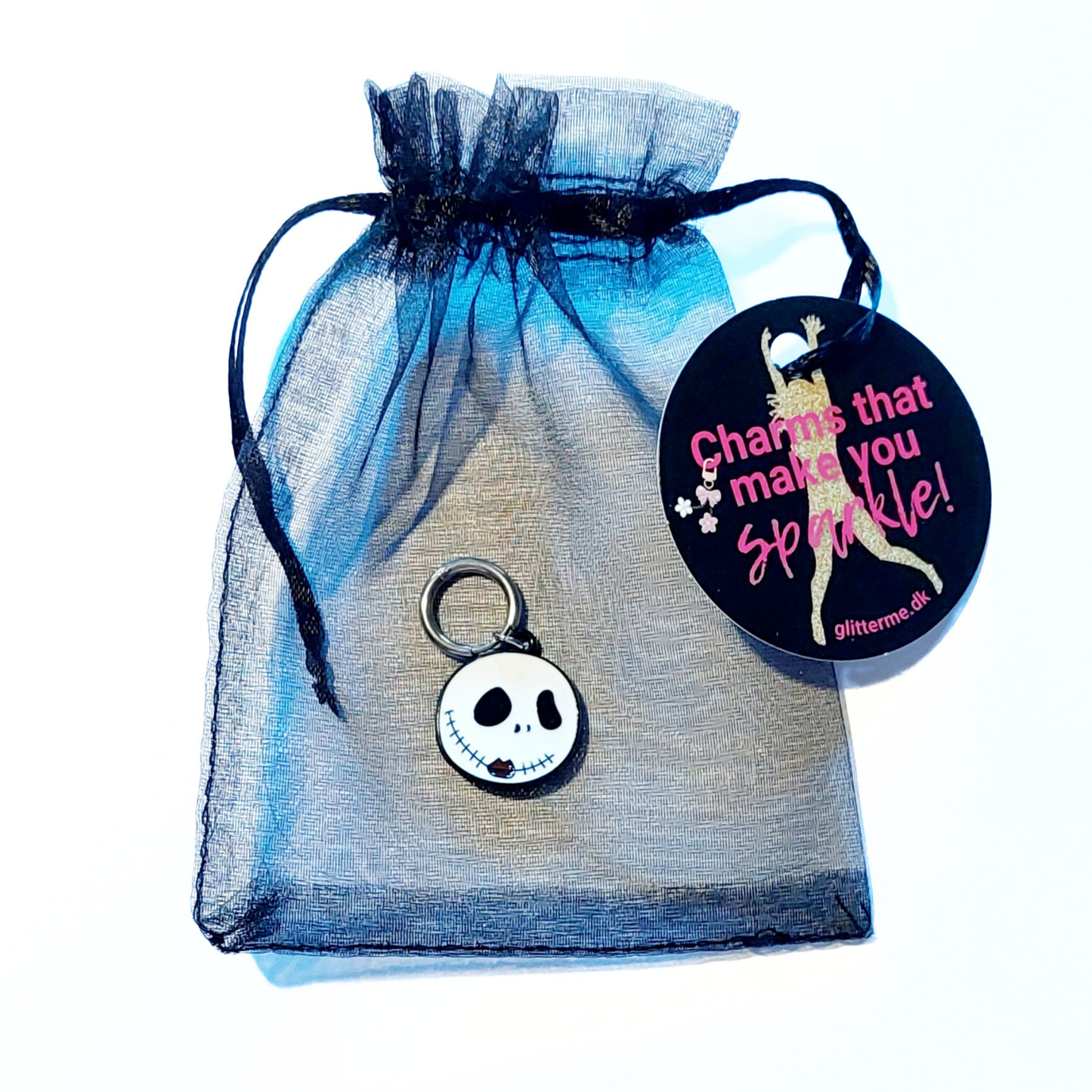 Charms - 1 pcs. Angry Face - Gold
